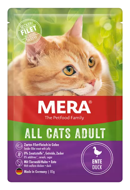 MERA Cats Adult wet food With duck