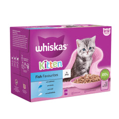 WHISKAS Kitten 2-12 Months Fish Favourites in Jelly (85g)