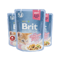 Brit Premium Kitten Gravy (Wet Food) With Chicken Fillets