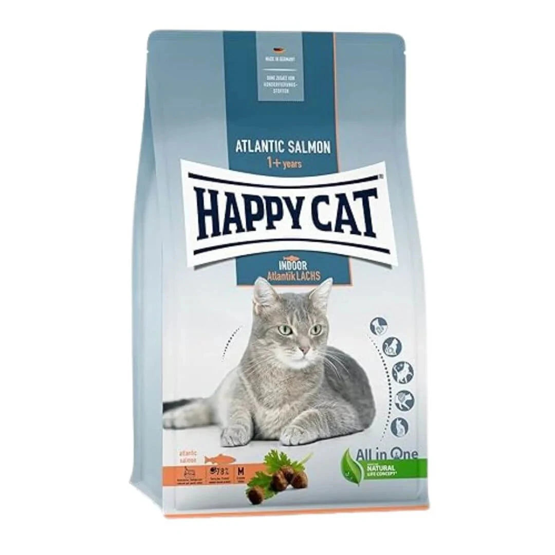 Happy Cat Adult Indoor Adult Atlantic Salmon 1.3 Kg Bag