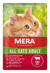 MERA Cats Adult wet food With beef