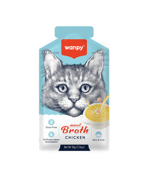 Wanpy Adult Cat Soup Meat Broths Chicken 50 g