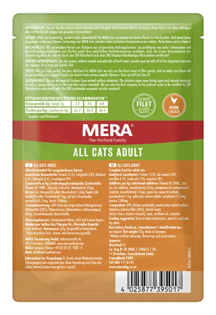 MERA Cats Adult wet food With chicken